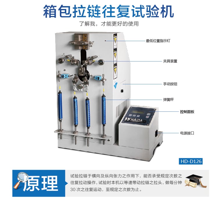 HD-D126箱包拉鏈往復(fù)拉動(dòng)試驗(yàn)機(jī)-02 HD-D126箱包拉鏈往復(fù)拉動(dòng)試驗(yàn)機(jī)-02